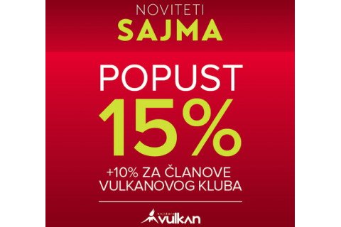 NOVITETI SAJMA na popustu!