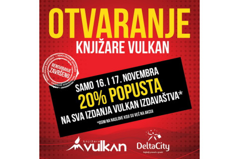 Otvaranje knjižare Vulkan Delta City!