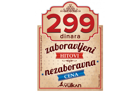 ZABORAVLJENI HITOVI ZA SAMO 299 DINARA!