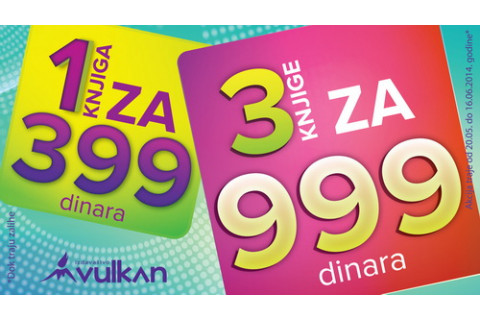Novi naslovi na akciji 1 za 399 i 3 za 999!