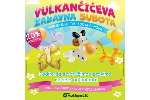 Vulkančićeva zabavna subota u knjižari RK Zvezda Zemun