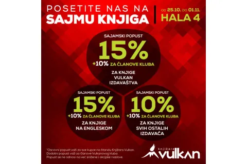 Posetite nas na SAJMU KNJIGA