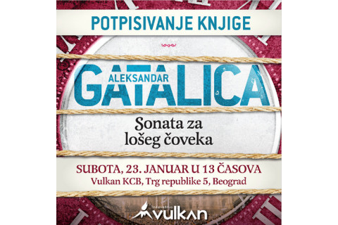 Druženje sa Aleksandrom Gatalicom u knjižari Vulkan KCB