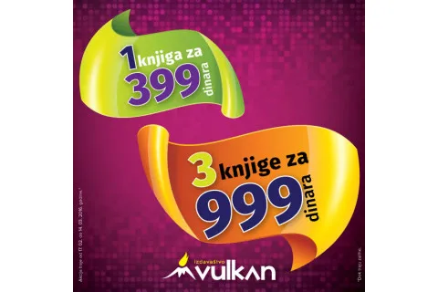 Novi naslovi na akciji 1 za 399 i 3 za 999