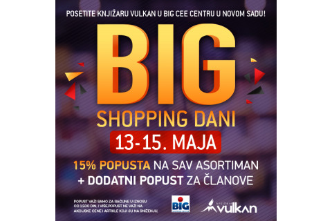 Šoping dani u knjižari Vulkan Big Cee u Novom Sadu