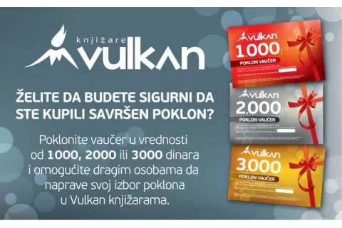 Obradujte svoje najdraže poklon vaučerima Knjižara Vulkan
