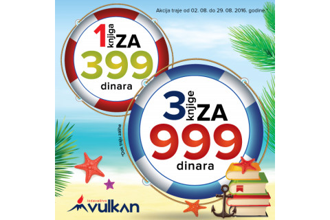 KNJIGE ZA LETO - akcija 1 za 399 i 3 za 999