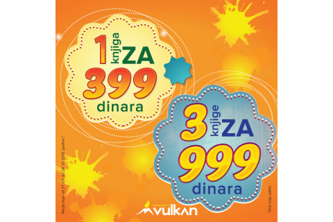 Novih dvadeset naslova na akciji 1 za 399 i 3 za 999
