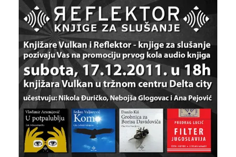 Nikola Đuričko i Nebojša Glogovac promovišu knjige za slušanje u knjižari Vulkan