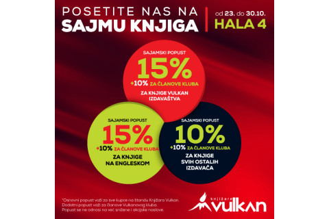 Posetite nas na SAJMU KNJIGA