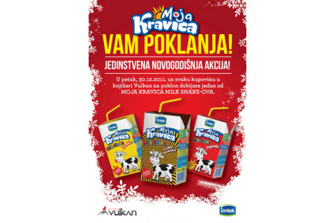 Prednovogodišnja poklon akcija 30. 12.  Knjižara Vulkan i Imleka