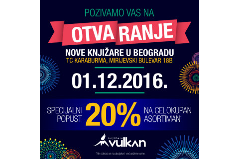 Otvaranje nove knjižare u Beogradu - Shopping Centar Karaburma