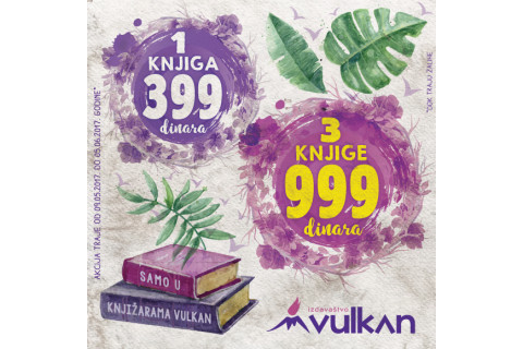 Novi naslovi na akciji 1 za 399 i 3 za 999