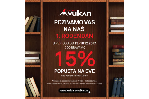 Slavimo prvi rođendan naše 4 knjižare