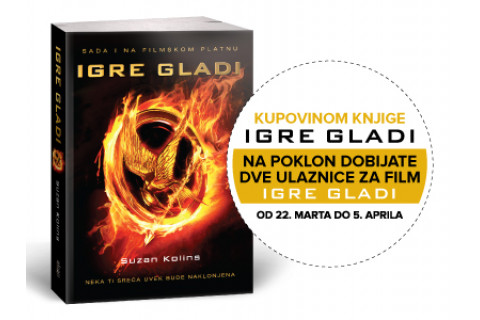IGRE GLADI, KNJIGA + POKLON BIOSKOPSKE ULAZNICE! 