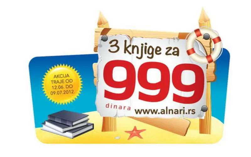 Nova letnja akcija - 3 knjige za 999 dinara