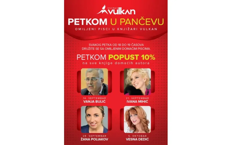 Omiljeni pisci petkom u Pančevu