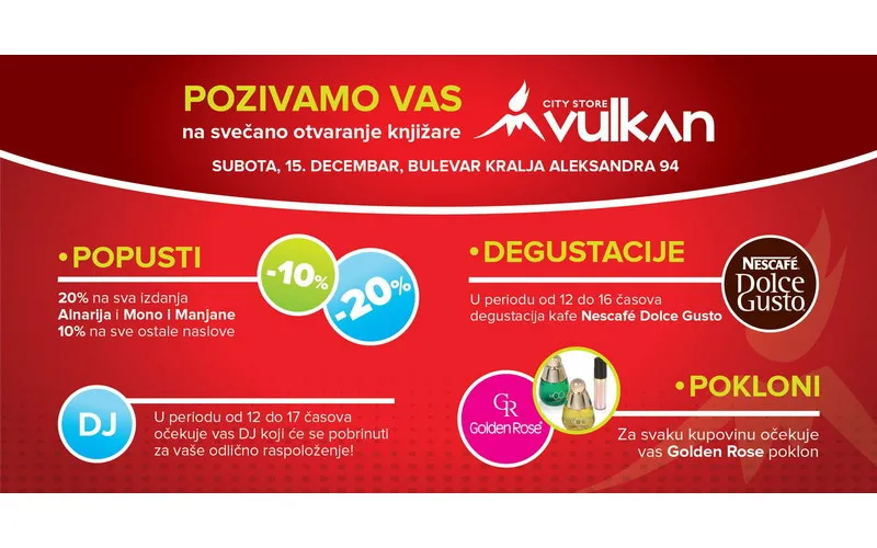 VULKAN CITY STORE – vaša nova omiljena knjižara!