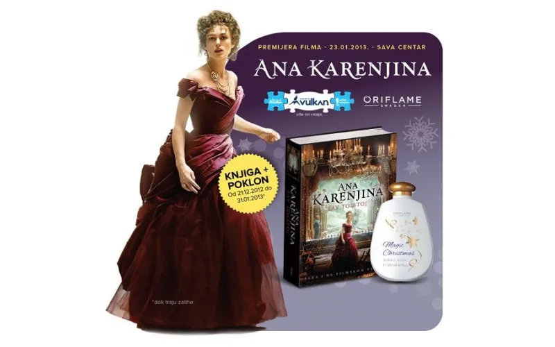 Novogodišnja poklon akcija - knjiga Ana Karenjina + Oriflame