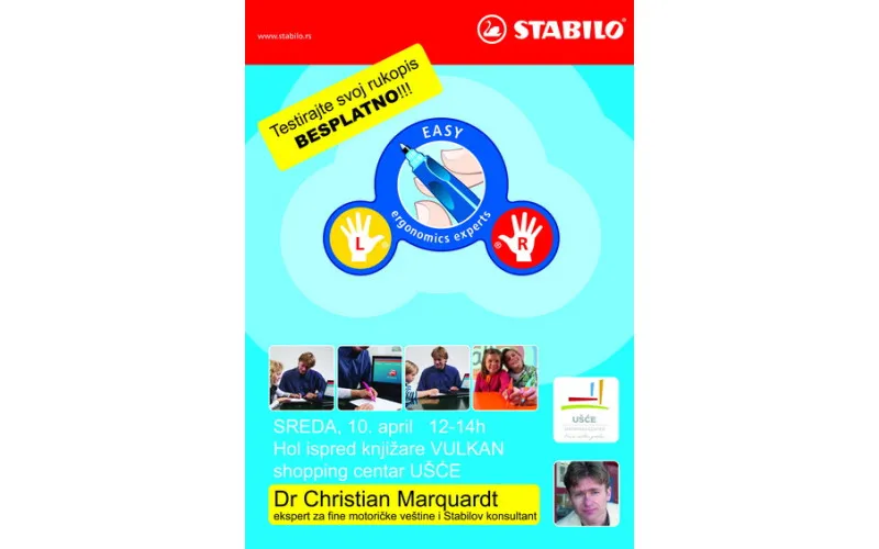 STABILO testiranje rukopisa u TC Ušće