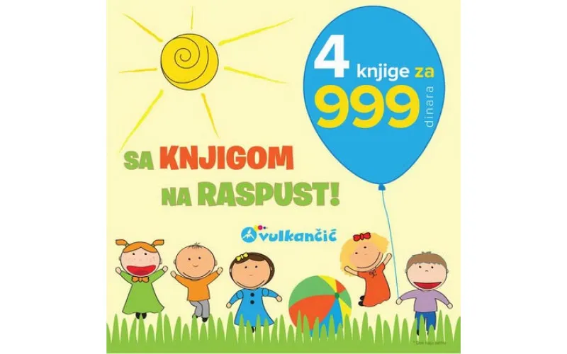 Novih 20 naslova na akciji SA KNJIGOM NA RASPUST