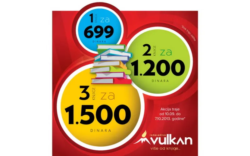 NOVA akcija u Knjižarama Vulkan!