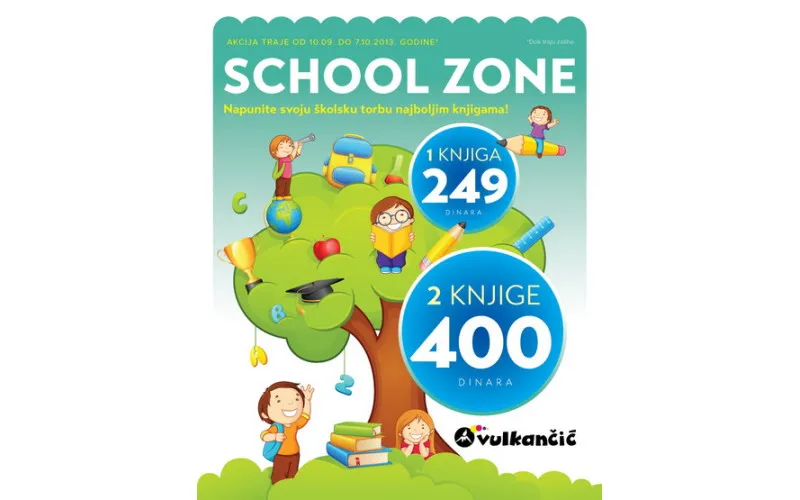 SCHOOL ZONE knjige na akciji!