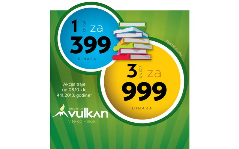 Počinje nova akcija u Knjižarama Vulkan!