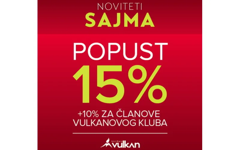 NOVITETI SAJMA na popustu!