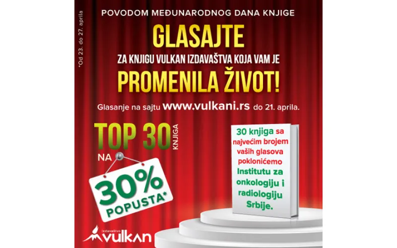 Glasajte za knjigu Vulkan izdavaštva koja vam je promenila život!