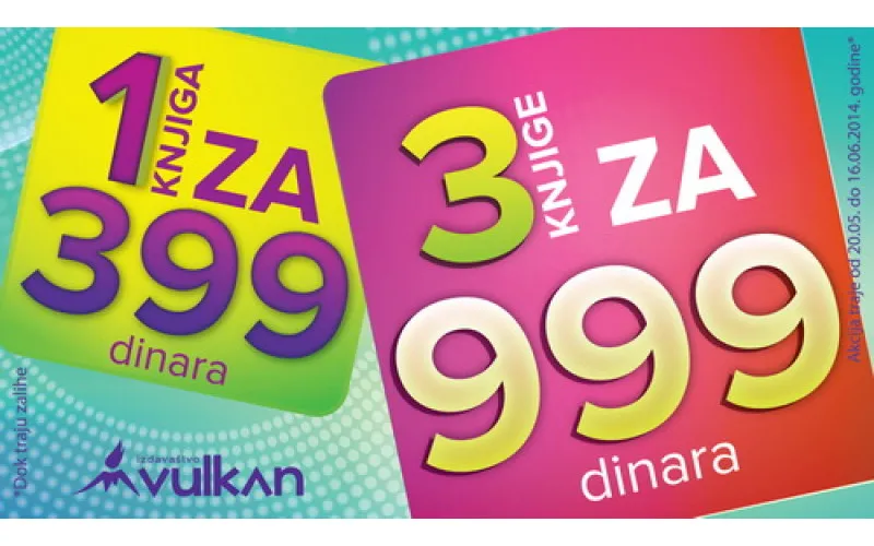 Novi naslovi na akciji 1 za 399 i 3 za 999!