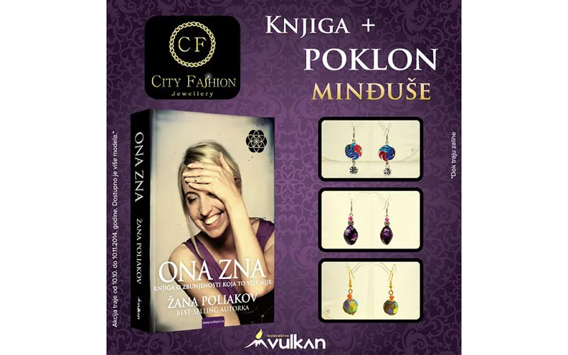 Knjiga Ona zna + City Fashion minđuše!
