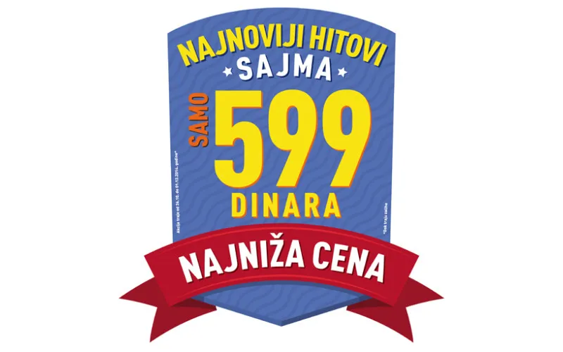 Najnoviji hitovi sajma - SAMO 599 dinara