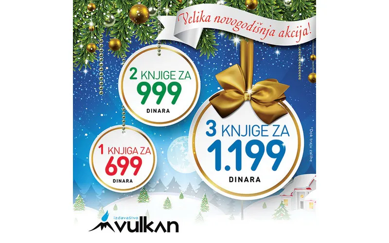 Novi naslovi na akciji 1 za 699, 2 za 999 i 3 za 1199 dinara
