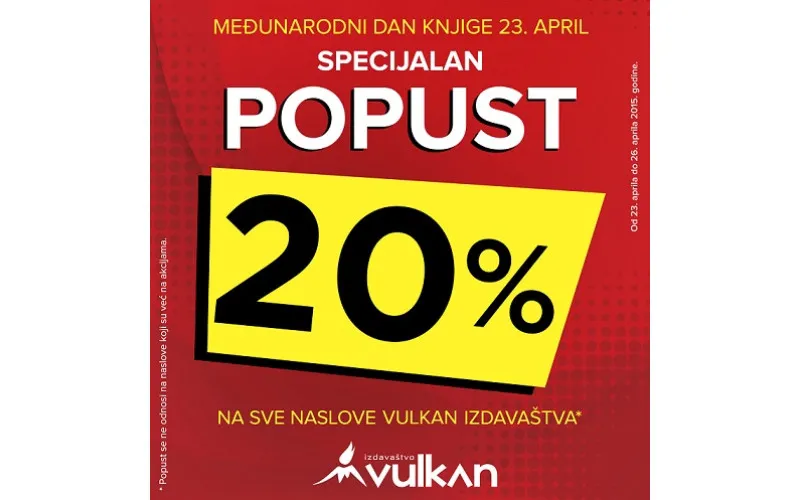 Specijalni popust povodom Međunarodnog dana knjige
