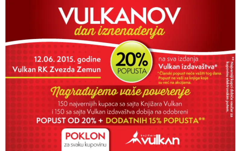 Vulkanov dan iznenađenja u knjižari Zvezda Zemun