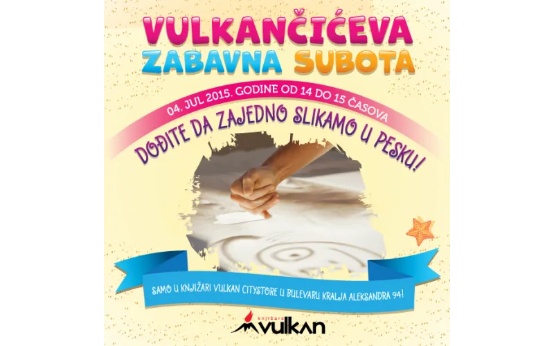 Vulkančićeva zabavna subota u u knjižari Vulkan Citystore