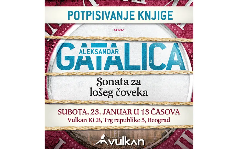 Druženje sa Aleksandrom Gatalicom u knjižari Vulkan KCB