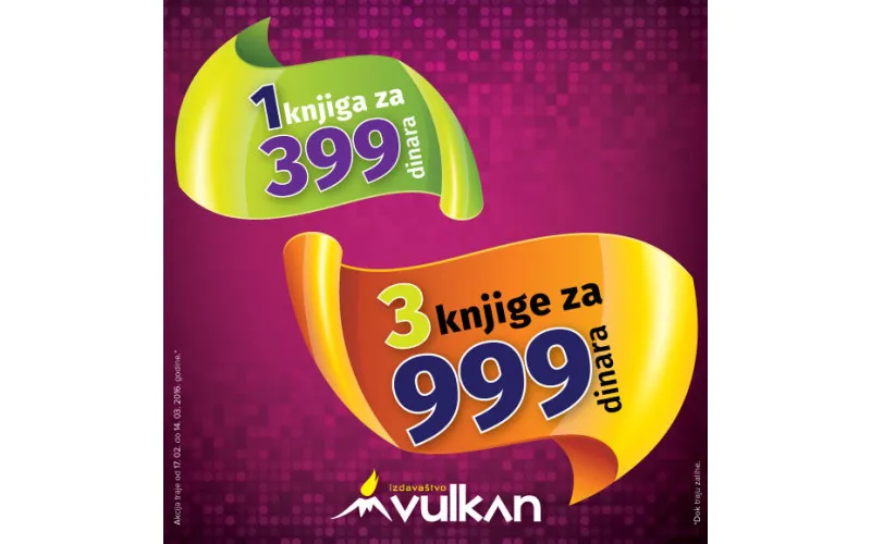 Novi naslovi na akciji 1 za 399 i 3 za 999