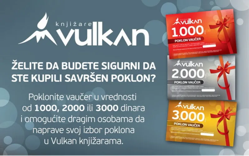 Obradujte svoje najdraže poklon vaučerima Knjižara Vulkan