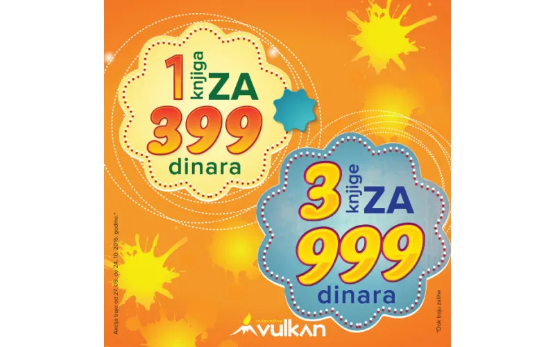 Novih dvadeset naslova na akciji 1 za 399 i 3 za 999