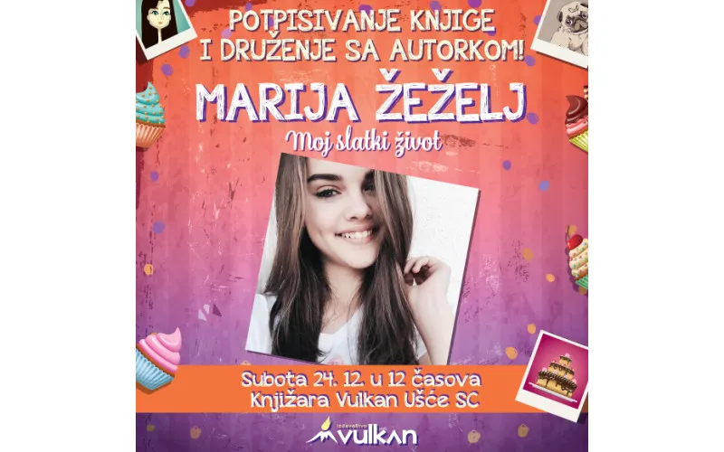 Druženje sa Marijom Žeželj u knjižari Vulkan Ušće