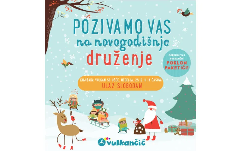 Novogodišnje druženje u knjižari Vulkan Ušće