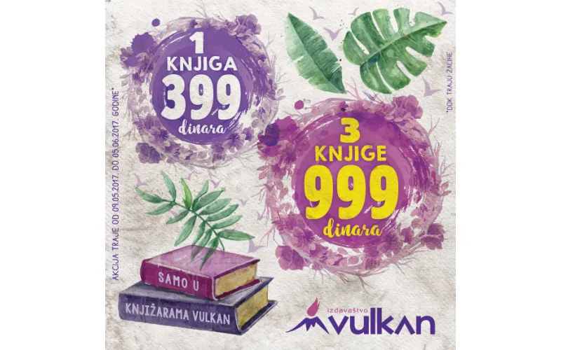 Novi naslovi na akciji 1 za 399 i 3 za 999