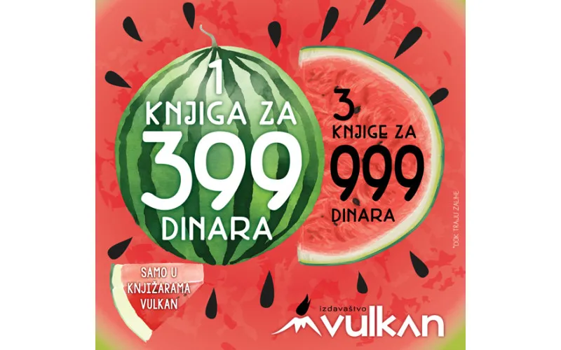 Akcija 1 za 399 i 3 za 999 sa novim naslovima
