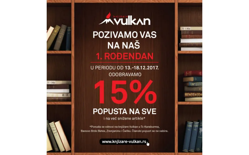 Slavimo prvi rođendan naše 4 knjižare