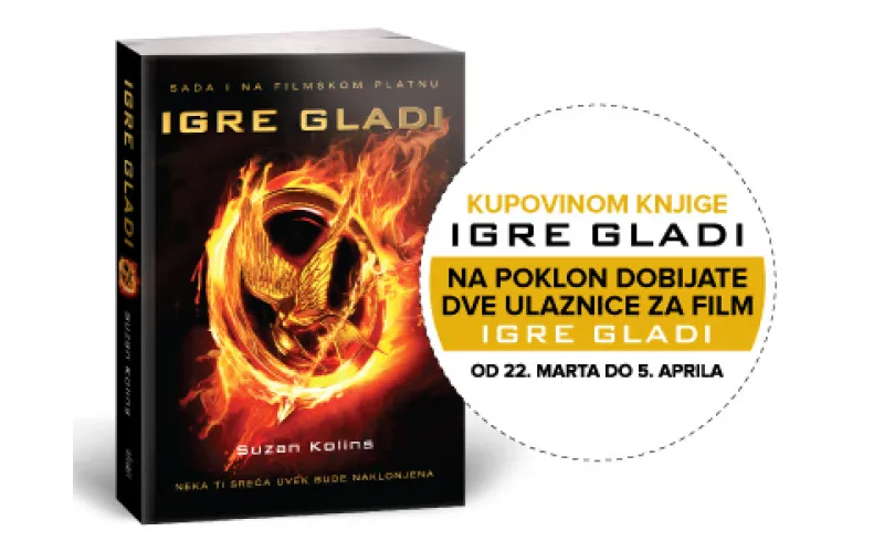 IGRE GLADI, KNJIGA + POKLON BIOSKOPSKE ULAZNICE!