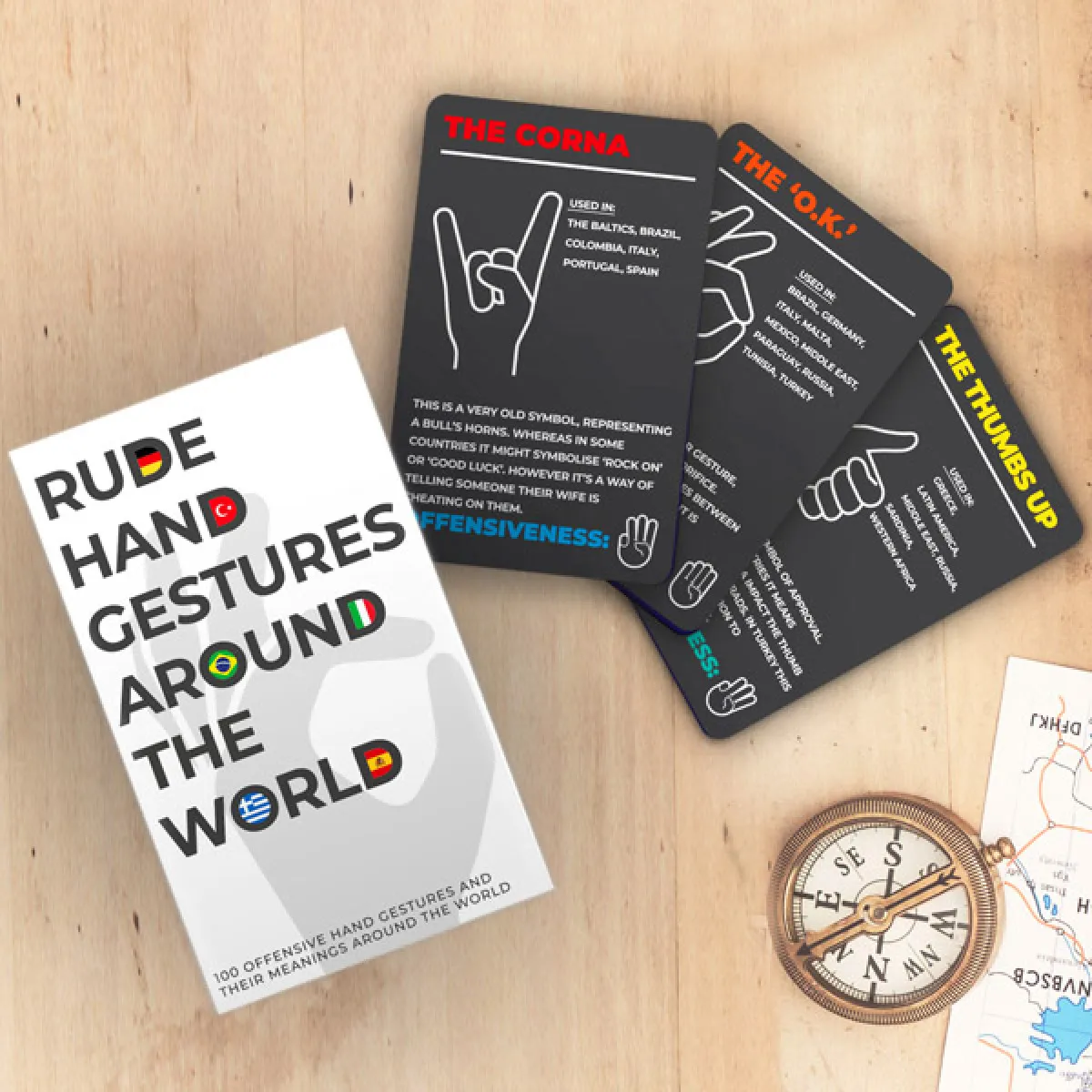 Kartice RUDE HAND GESTURES AROUND THE WORLD - | Knjižare Vulkan