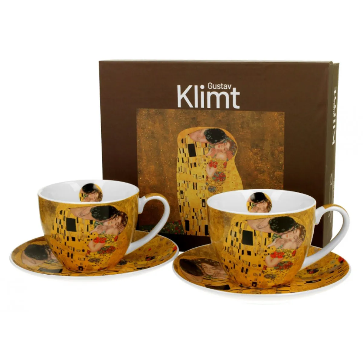 Set dve šolje sa tacnama THE KISS CLASSIC - G. KLIMT - | Knjižare Vulkan