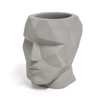 Posuda na olovke THE HEAD - GRAY CIMENT 